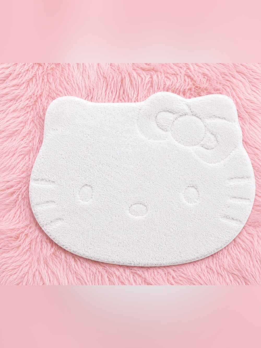 Hello Kitty White Bath Rug Sanrio Kawaii Coquette Decor NWT